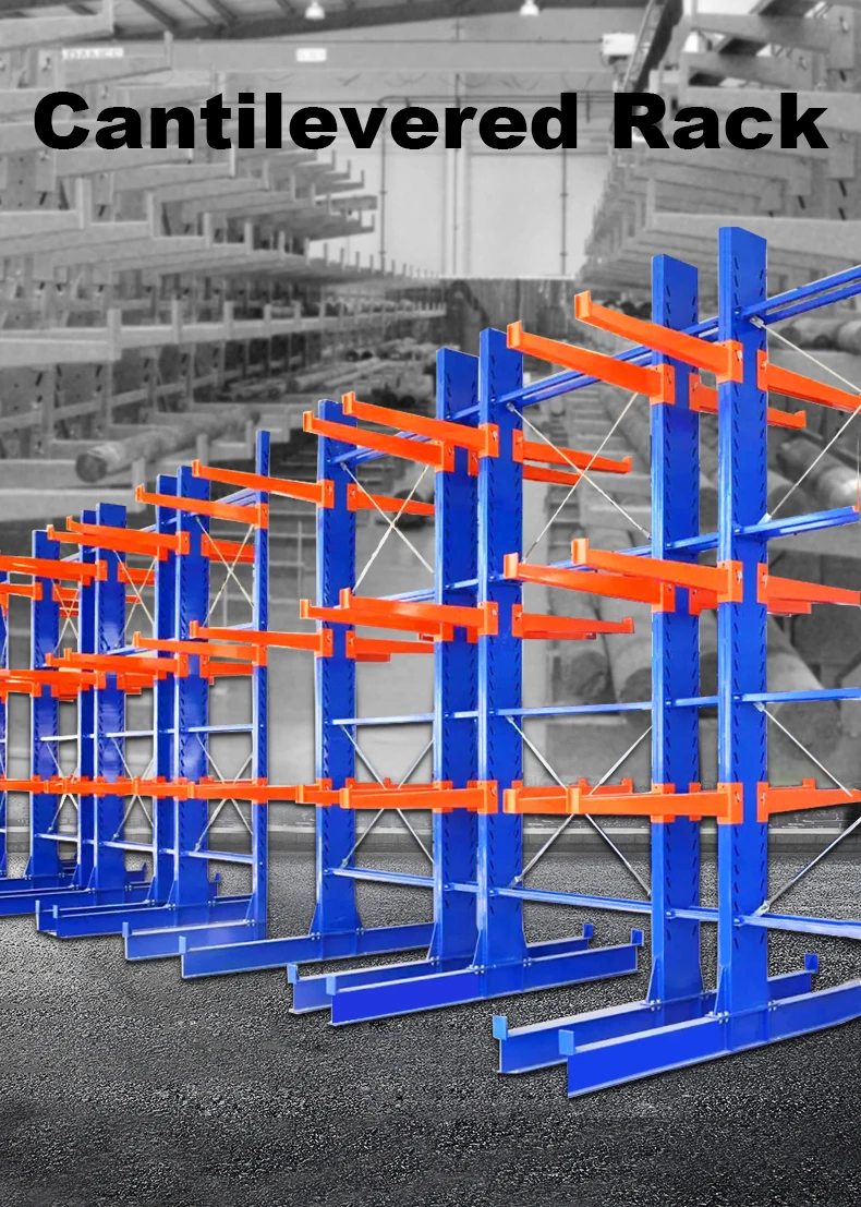 Telescopic Cantilever Pipe Rack heavy Duty Garment Rack Shelving Garage ...