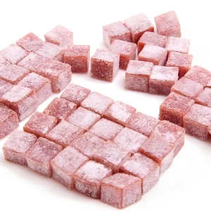 Bulk Square-shaped Hawthorn Snacks, Sour Candies, Hawthorn Coated Sour Powder, Chewy Gummy Candies