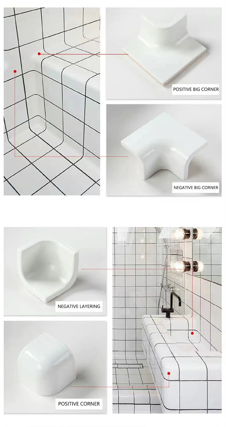 Lightweight Wall Tiles White Tile Curved Ceramic Buy Curved Ceramic
