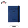 Strap Passport Cover Dark Blue