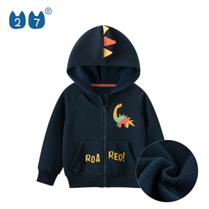 Kids Sweatshirt 1-10 Years Zip-Up Jackets Baby Boys Long Sleeve Dinosaur Printed Boys Hoodie