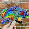 Custom die cut sticker example E