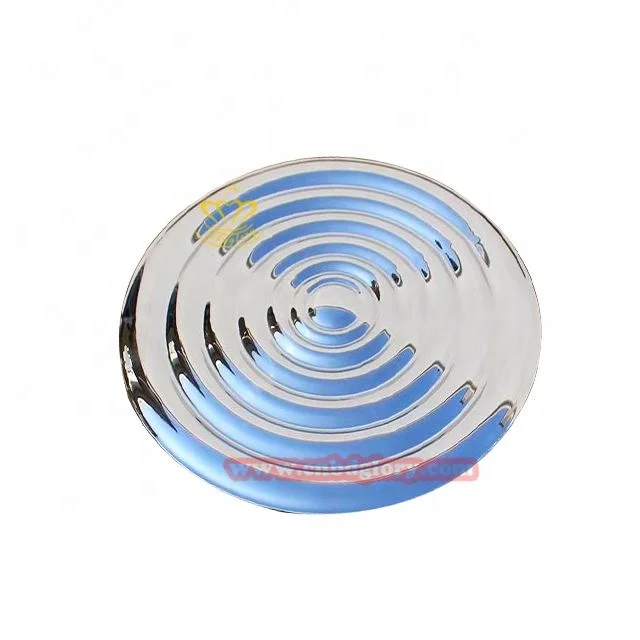 large sculpture hot outdoor water wave stainless steel abstract