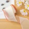 Orange & Beige-6cm, 10 Yards Per Roll