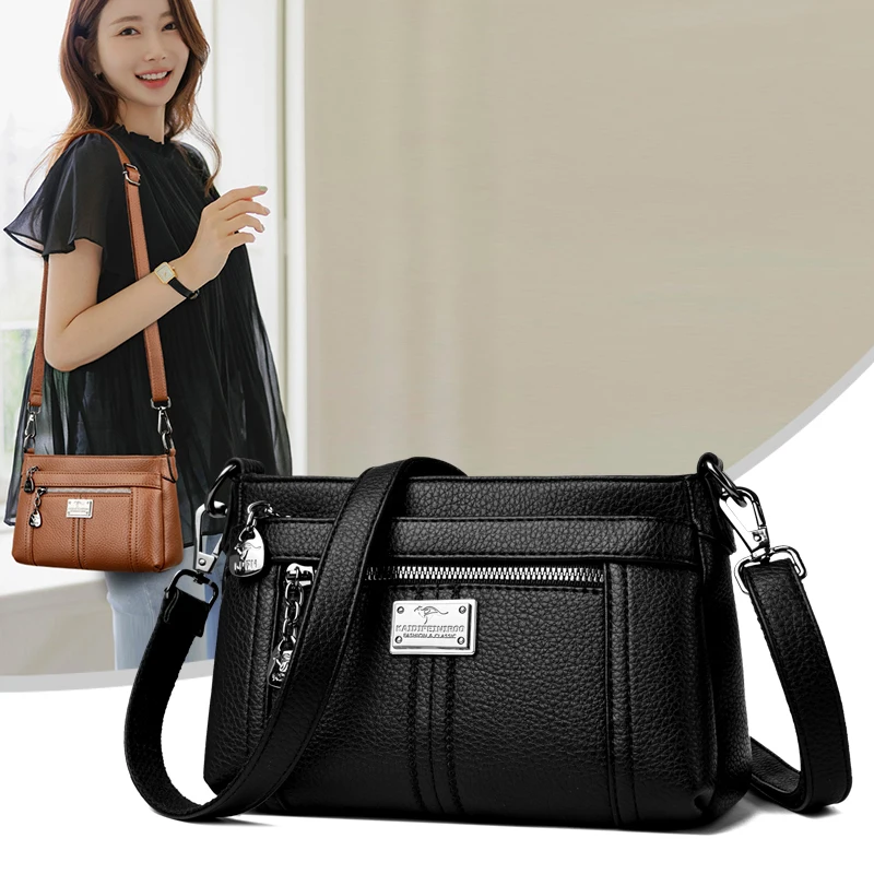 PU Leather Vegan Crossbody Bag Ladies Fashion Shoulder Uni Cross Body Bags Gifts Travel Bag