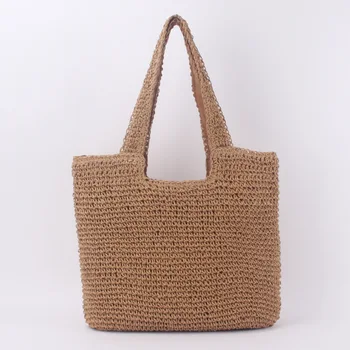Weaving Swim Shopping Travel Bag for Women New Arrival Custom Made Straw Beach Tote Bag
