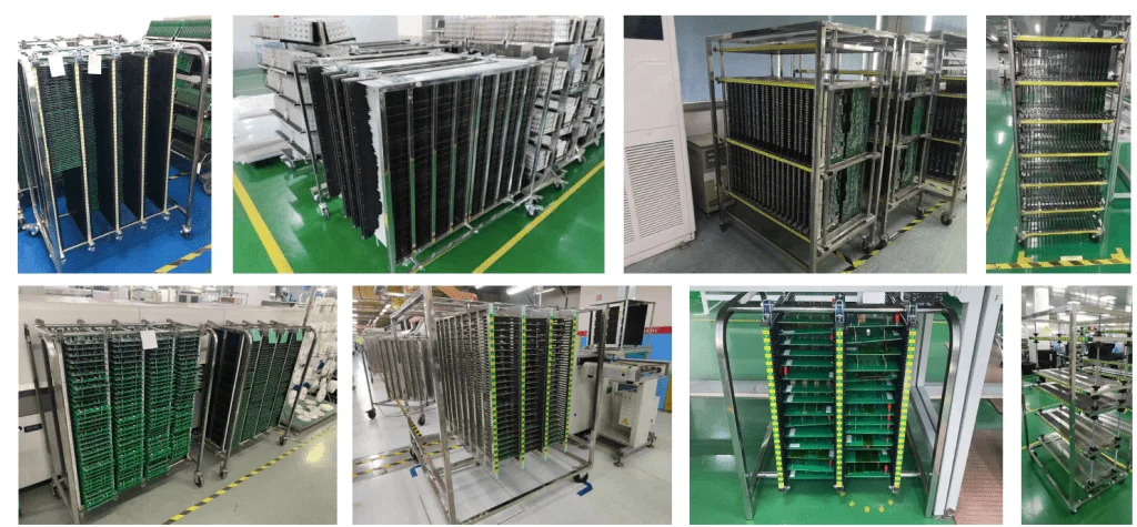 Pcb Core Cart ESD PCB Trolley Carts Antistatic SMT Circulation Trolley Cart for PCB ...