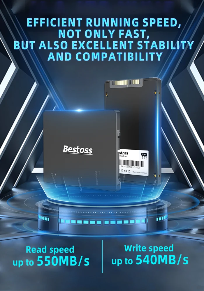 Bestoss хорошая цена жесткий диск для хранения 2 5 дюйма SSD 128 ГБ 256 512 1 ТБ SATA III записная книжка 2566