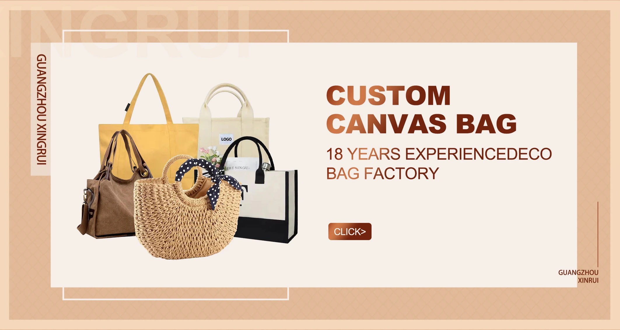 Custom New Design Shopping Woman Bag Text Pattern Printing Reusable ...