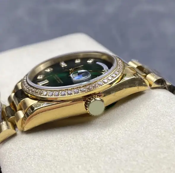 36mm High Quality Automatic Diamond Watch 904L Sapphire Mirror