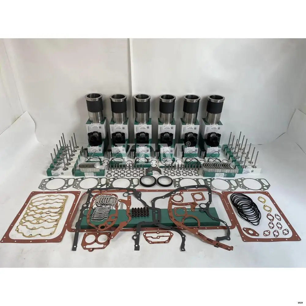 Rebuild Kit With Piston Ring Liner Cylinder Gasket Engine Valves Bearings Set Fit for Liebherr D936