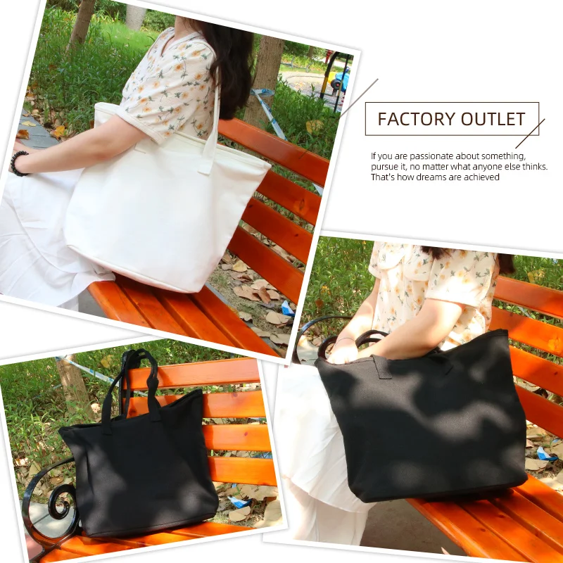 Ladies Extra Large Custom Printed Plain Gifts College Shopping Pocket