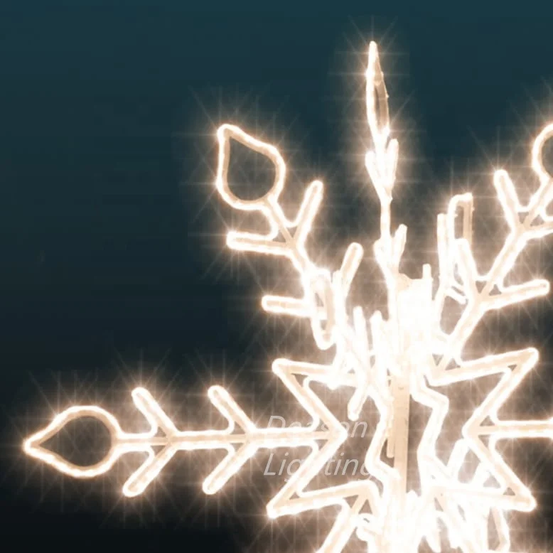 Large Hanging Snowflake Lights