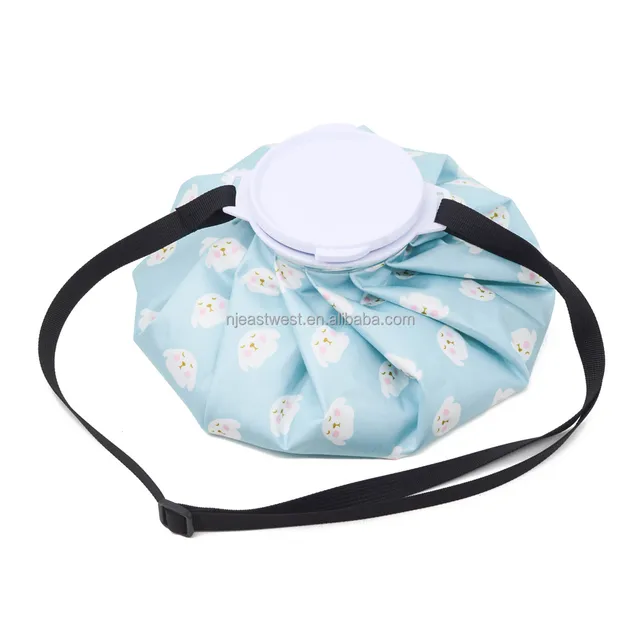 Portable Ice Pack for Summer Cold Compress. Water Filled Bag Can Hold Ice Cubes