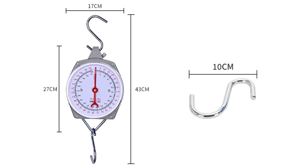 Great River Factory Directly Spring Balance Mechanical Hanging Spring Scale 50 100 150 200KG