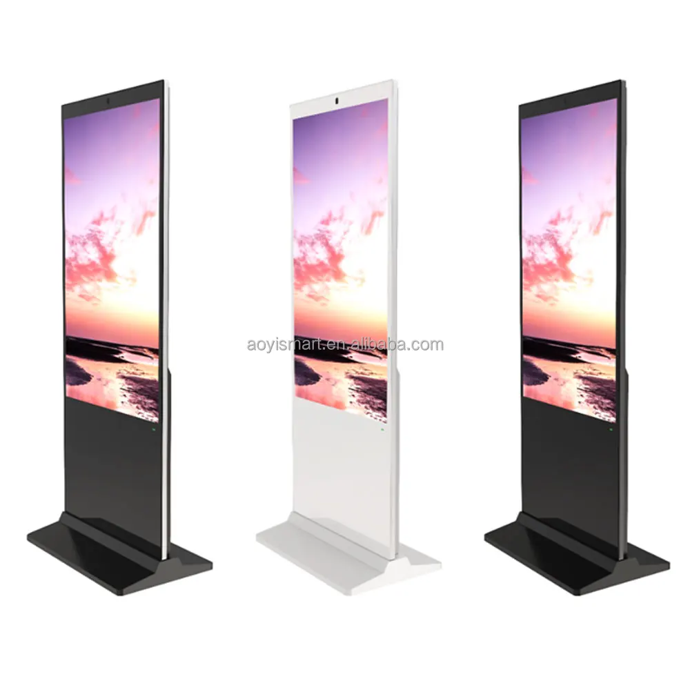 Aoyi Indoor Vertical Advertising Floor Standing 55 65 Inch Player ...