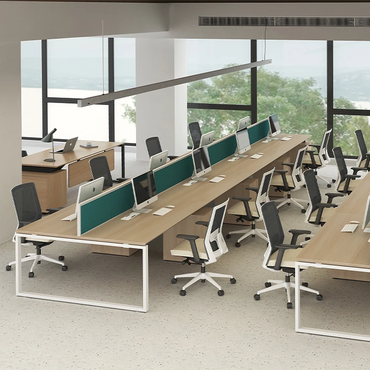 Oem&odm Factory Provide Knock Down Structure Modern Design Office Desk  Linear 8 Seater Office Workstations For Open Office - Buy Classic Wood  Office Desk,Modern Office Workstation Desk,Factory Computer Office Desk  Product on