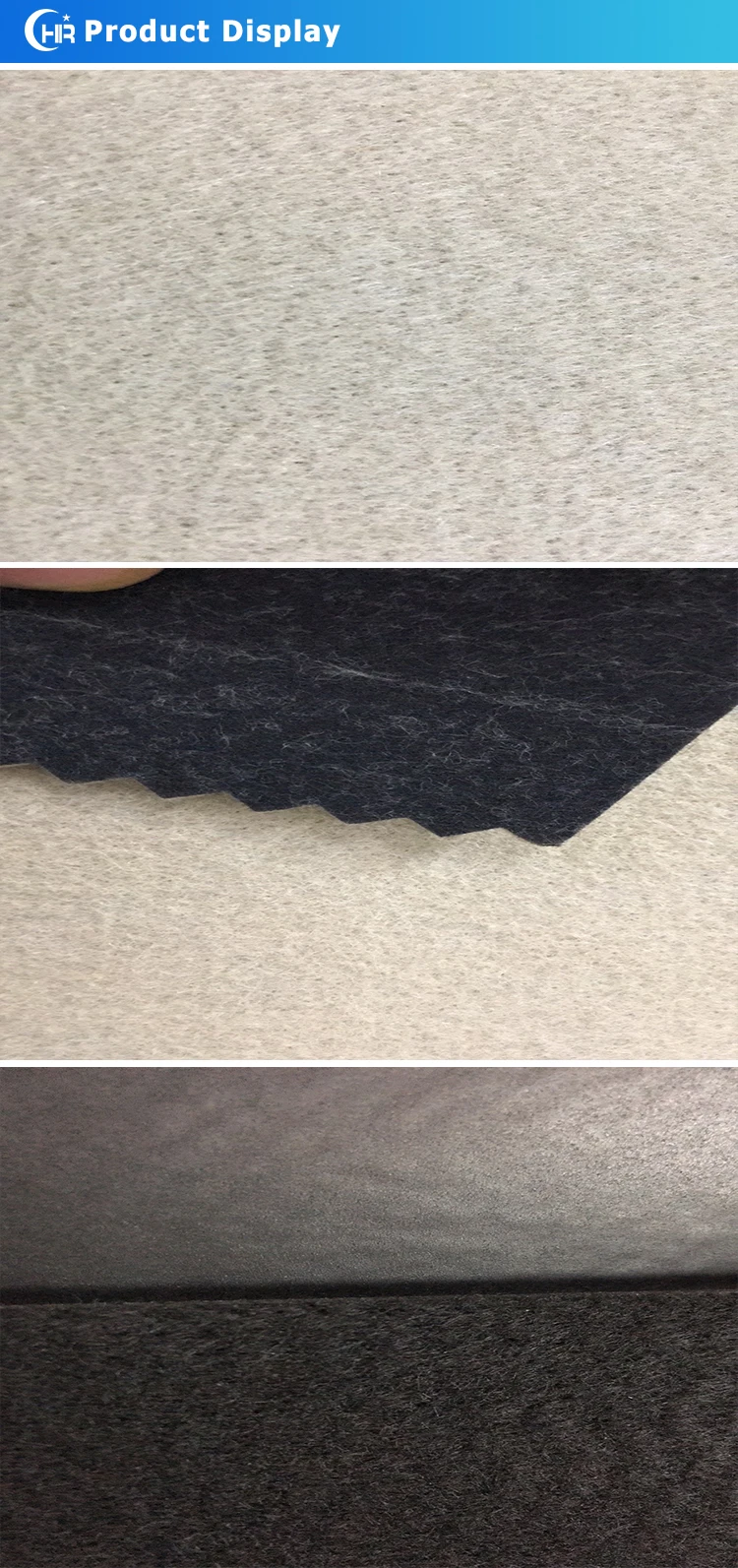 Car Interior Roof Headlining Material Polyester Needle Punched Non