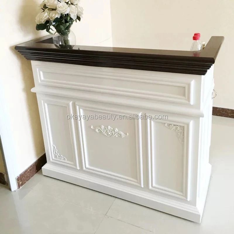 White Reception Desk Office Front Counter Office Furniture Modern Customized Fashionable Reception Desk and Sofa