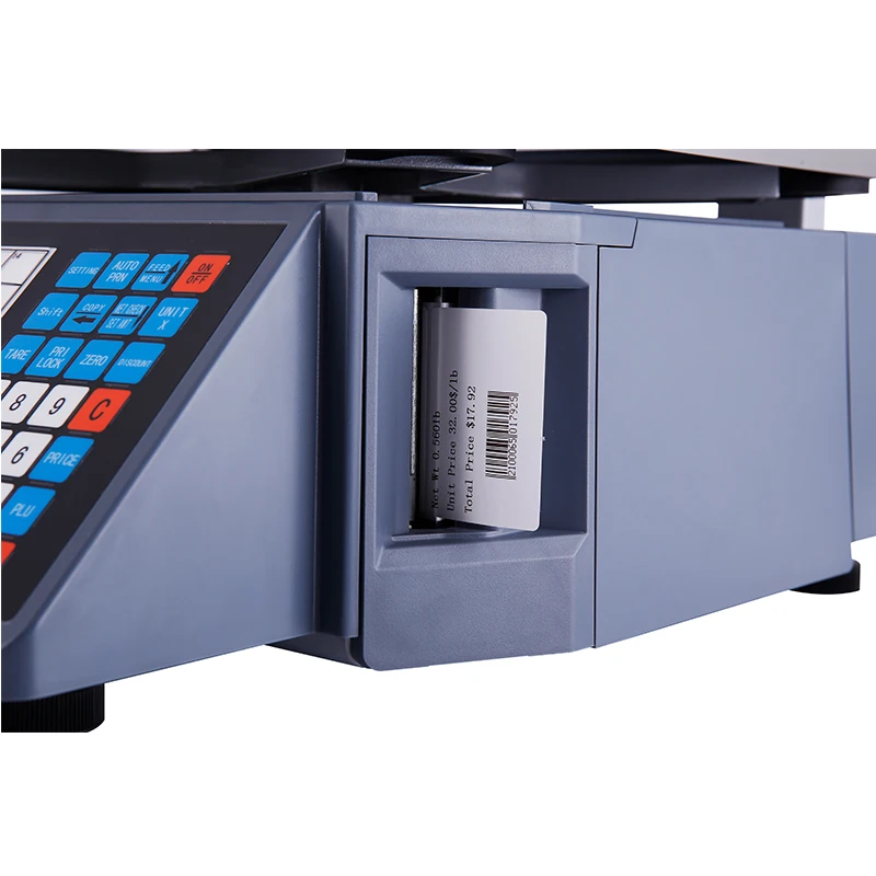 Weighing Scale With Printer for Barcode Label Printing Balance Scale Digital Weight for Vegetable Meat Fruit