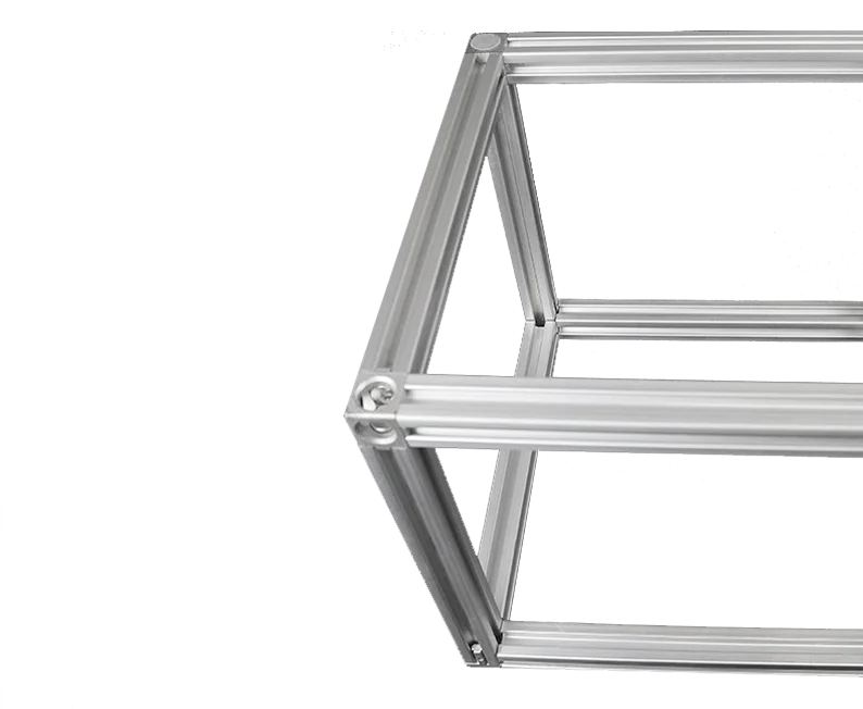 Cubic Three-Sided Connector for Aluminum Extrusion Profile Frame 3 Way 2 Way Aluminum Connecting Bracket with Triangle Structure