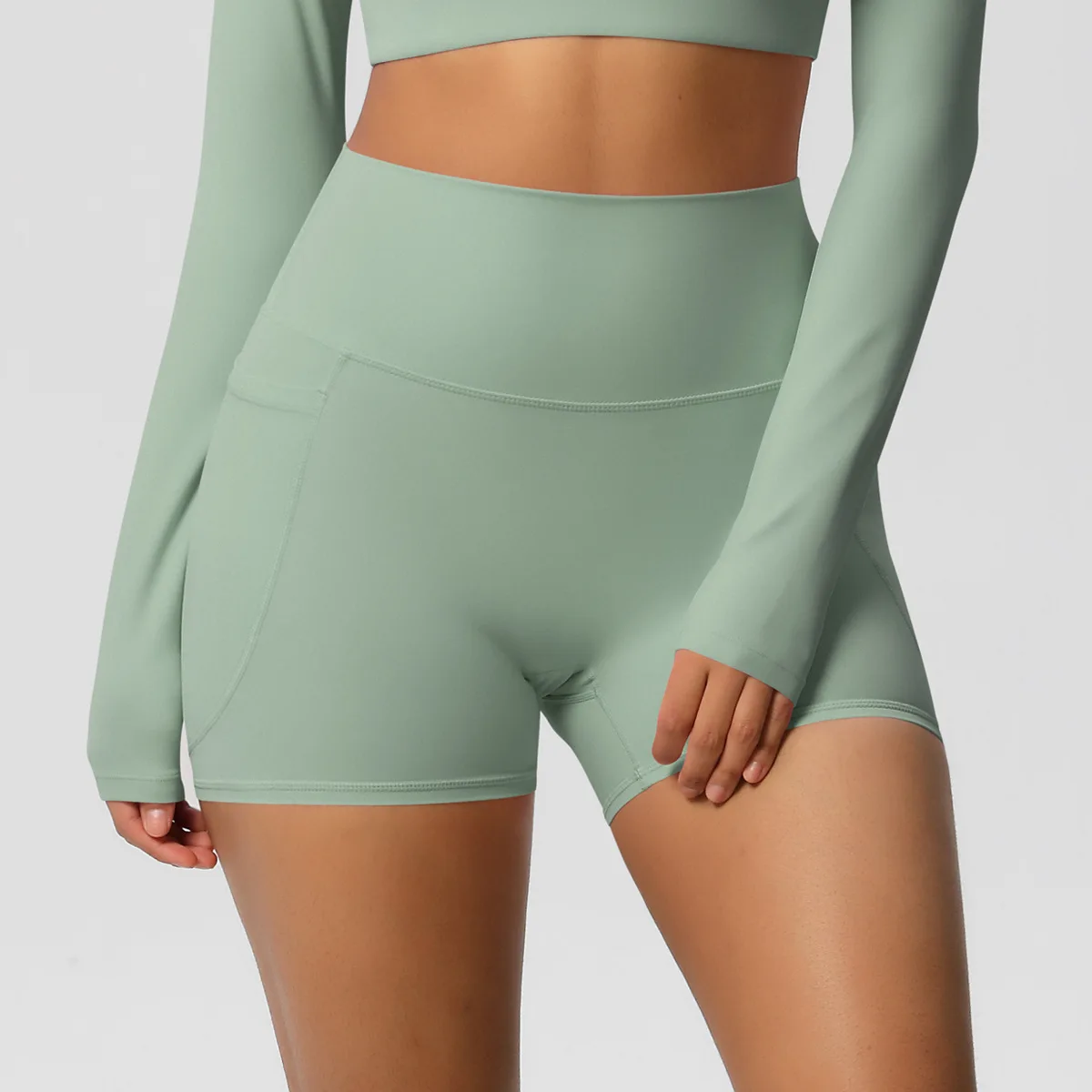 Push up Mujer Yoga Short Leggings Pushup Leggings for Women Tight Pocket Pants for Outdoor Cycling Sports Running