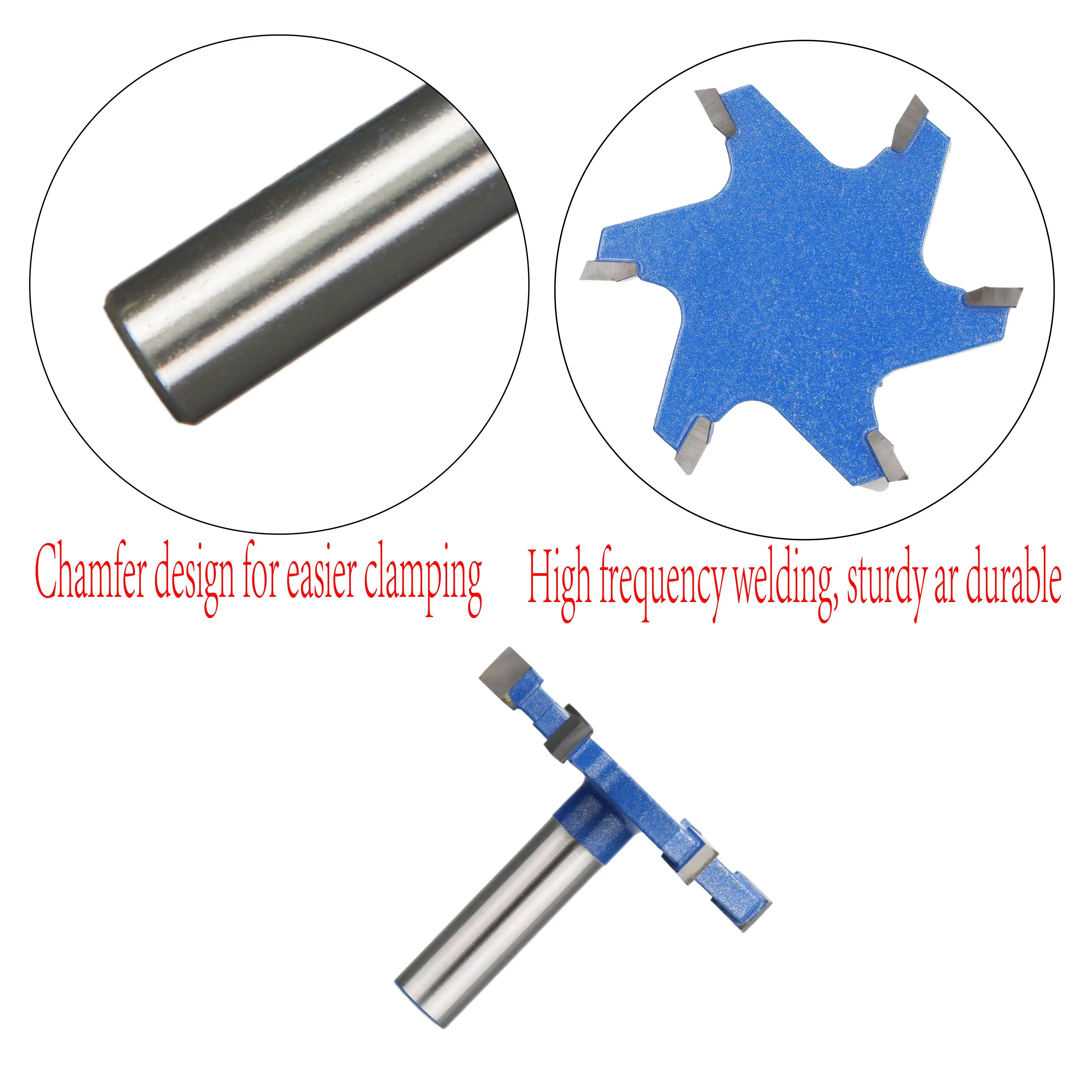6 Flutes T Type Slotting Cutter Router Bits For Solid Carbide Cnc