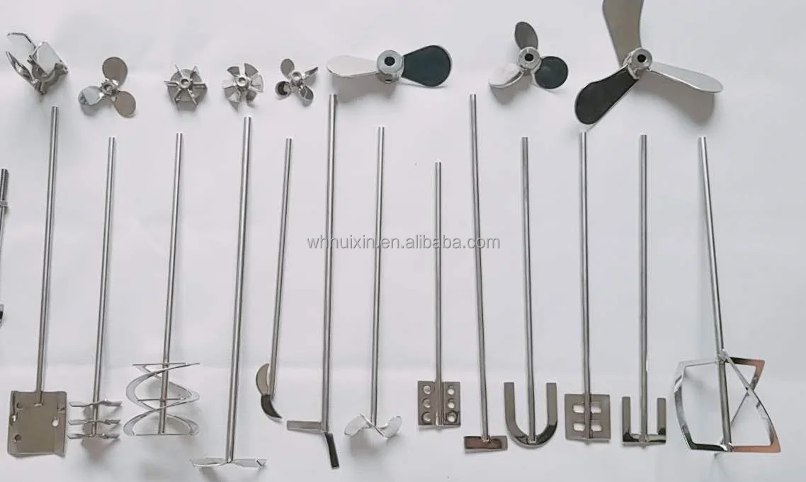 Laboratory Scale Straight Flat Blade Disc Rushton Turbine Mixing