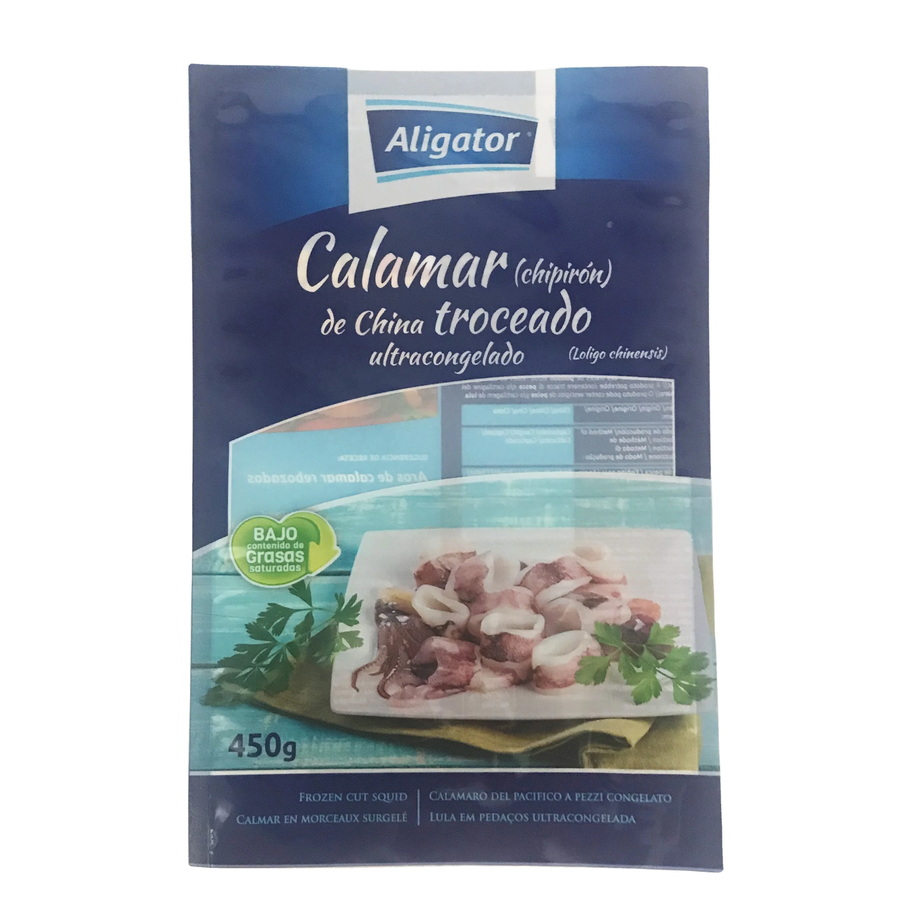 Free Design Custom Print Fish Food Grade Plastic Vacuum Seal Storage Packaging Bag Frozen Mixed Seafood Bags