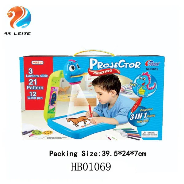 Frozen Theme 3 In 1 Kids Painting Drawing Activity Kit Screen Projector  Table - 152944632