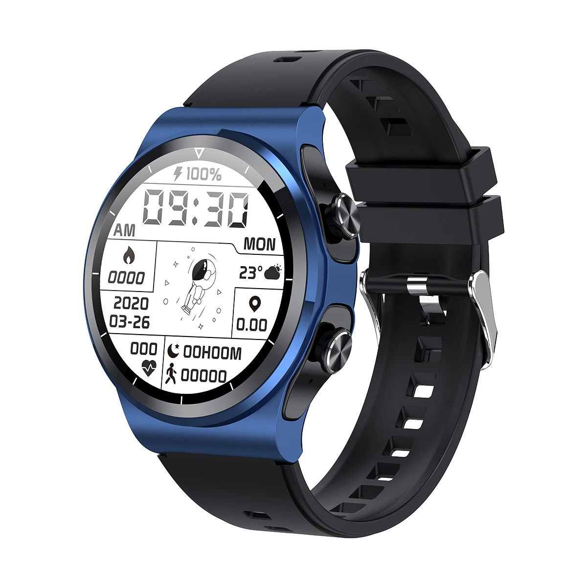 Reloj Montre Connect Universel Ip67 Smartwatch 2 in En 1 Earphone Waterproof Men Smart Watch with Calls and Tws Earbuds