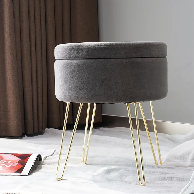 Luxury Lounge Modern Pouf Stool Ottoman New Sale Foot Stool Round Stool
