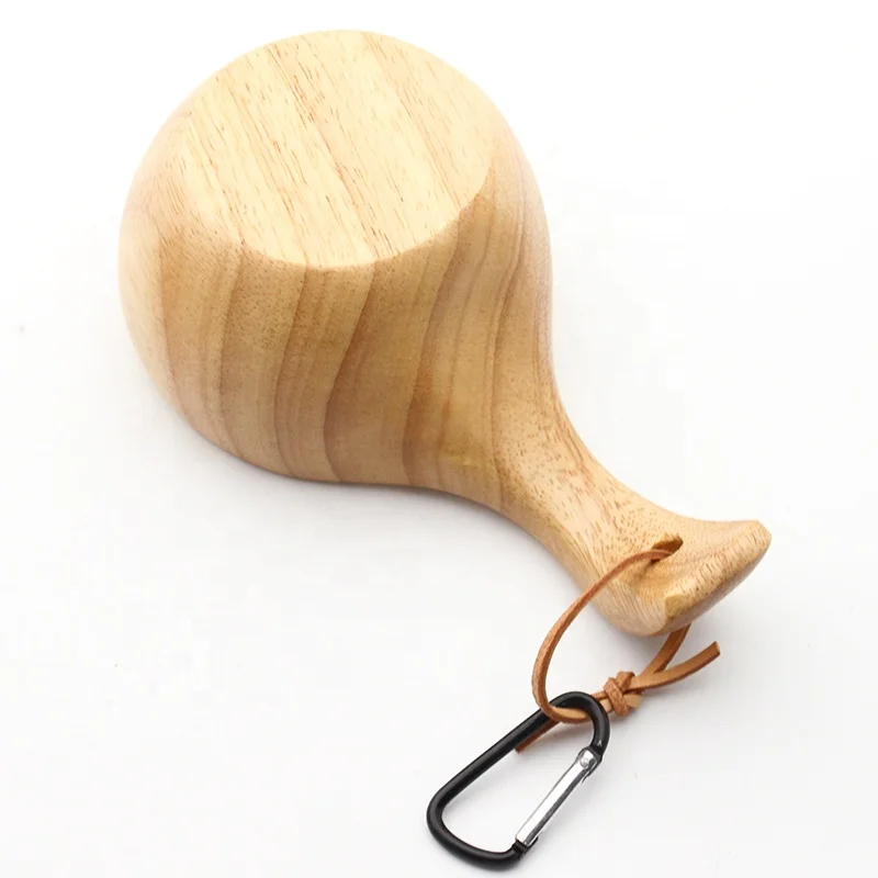 Tazza Di Legno Kuksa Fatta A Mano In Stile Nordico, Tazza Di Legno Da Viaggio Portatile Tazza Di Legno, Campeggio Escursionismo Tazza Di Tè Di Sopravvivenza Ecologica Fatta A Mano (A1 - Foto 7