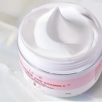Private Label Organic Vitamin C Hydrating Collagen Glutathione Care Dark Skin Hand and Body Whitening Cream Size 200g Private Label Organic Vitamin C Hydrating Collagen Glutathione Care Dark Skin Hand and Body Whitening Cream Size 200g
