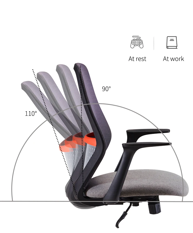 Ergonomic Executive Swivel Mid Back Mesh Guest Chair manufacture