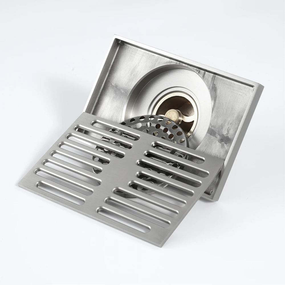 High Quality Horizontal Drainage Rectangular Grate Shower Floor Drain