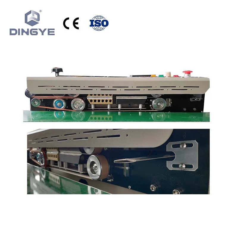 Автоматический ленточный герметик для газовой промывки DBF1000AN, непрерывная надувка пленки, упаковочная машина с азотным наполнением