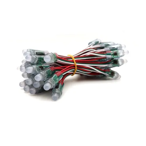 GS8208 12V LED Pixel Light 12mm Digital RGB LED with WS2811 IP68 Rated PVC Body for Landscape Application