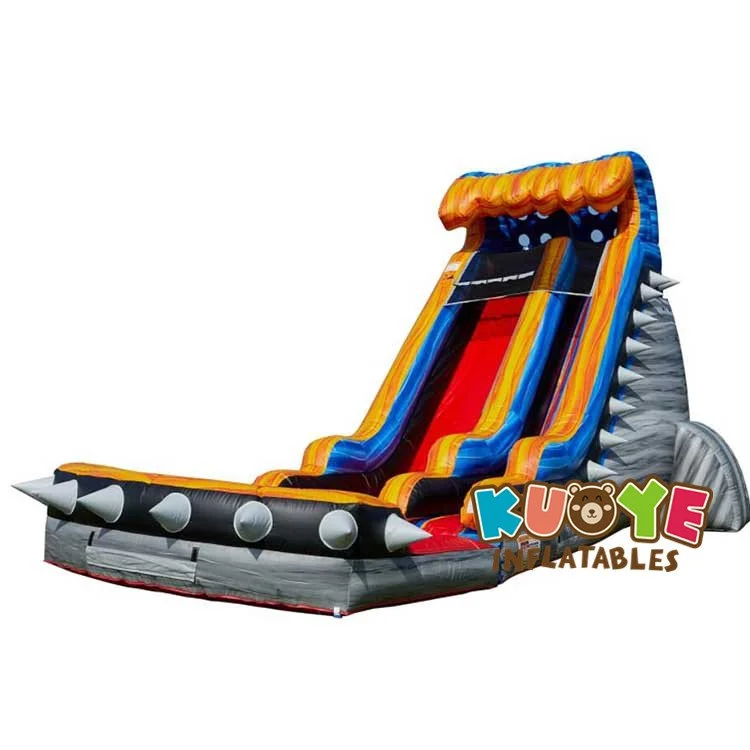 19ft Rocker Water Slide with Blower Bounce Water Slide Wet Slide