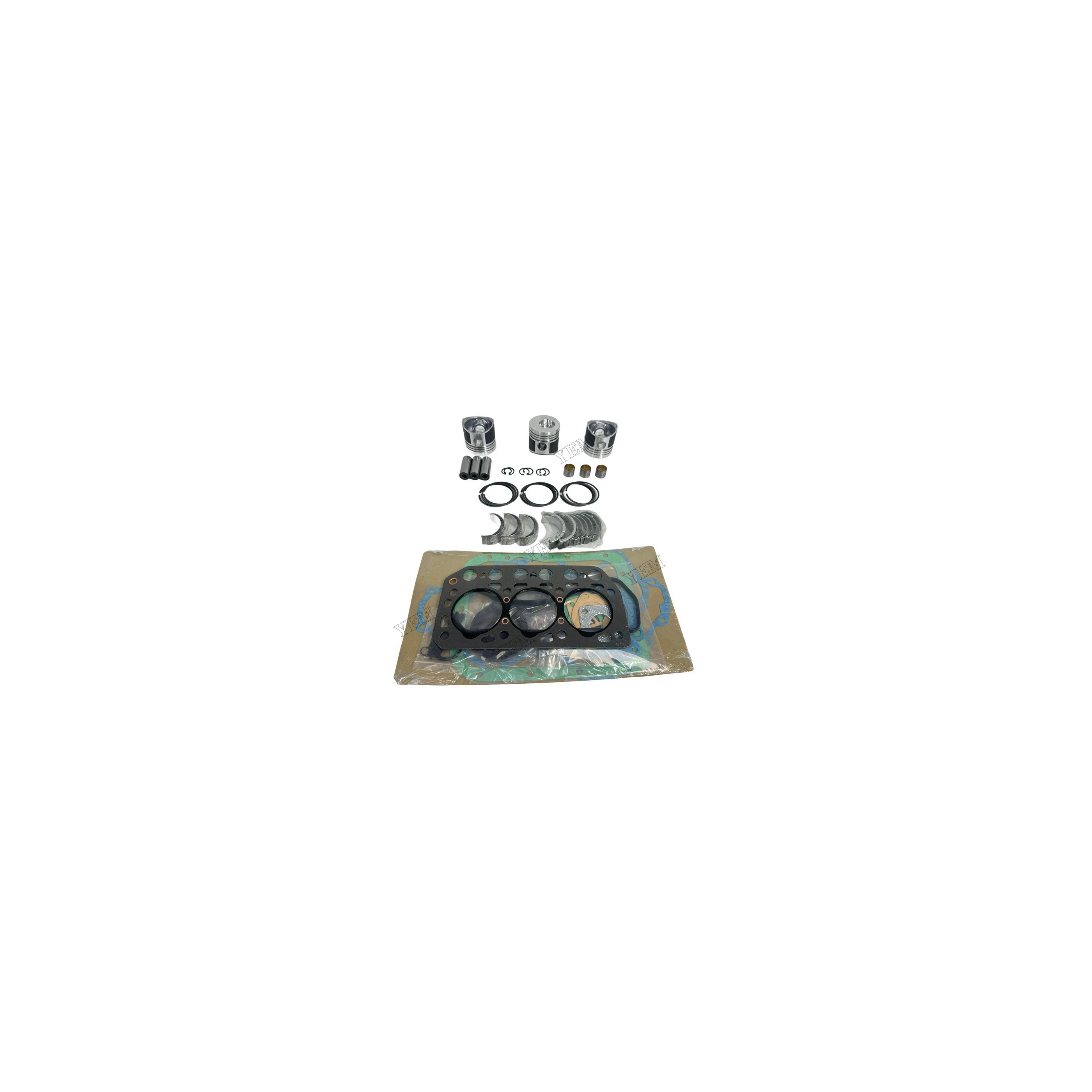For Mitsubishi K3E Engine Rebuilding Kit With Full Gasket Set Cylinder Piston Rings Bearings Standard Size Engine Parts