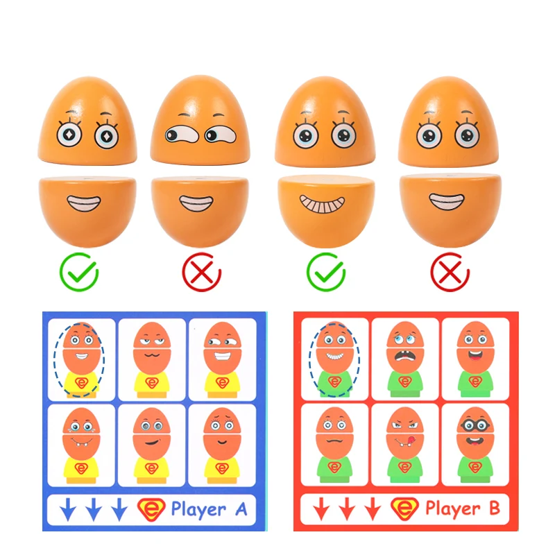 New Classic Toys Oeufs En Bois Coupables - Jeu D'Imitation Éducatif Pour Enfants