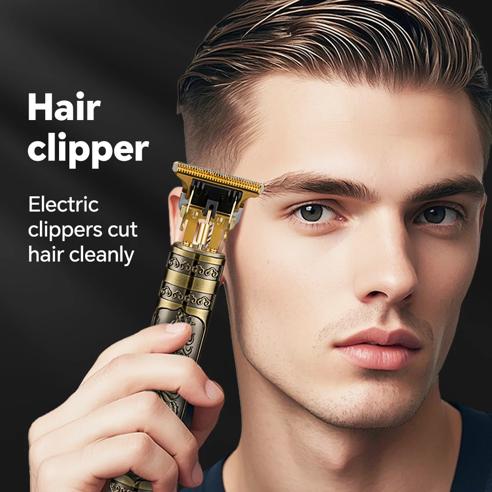 2 in 1 Professional Salon Hair Grooming Set LCD Display Hair Clippers Trimmers Electric & USB Powered for Household RV Hotel Use factory