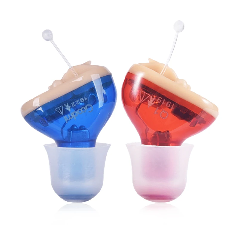 Goodmi Best Design Mini Iic Hearing Aid Speaker in the Ear Hearing Aids Red Blue Beige OEM Accepted Cleaning Tool Giftbox GM-910