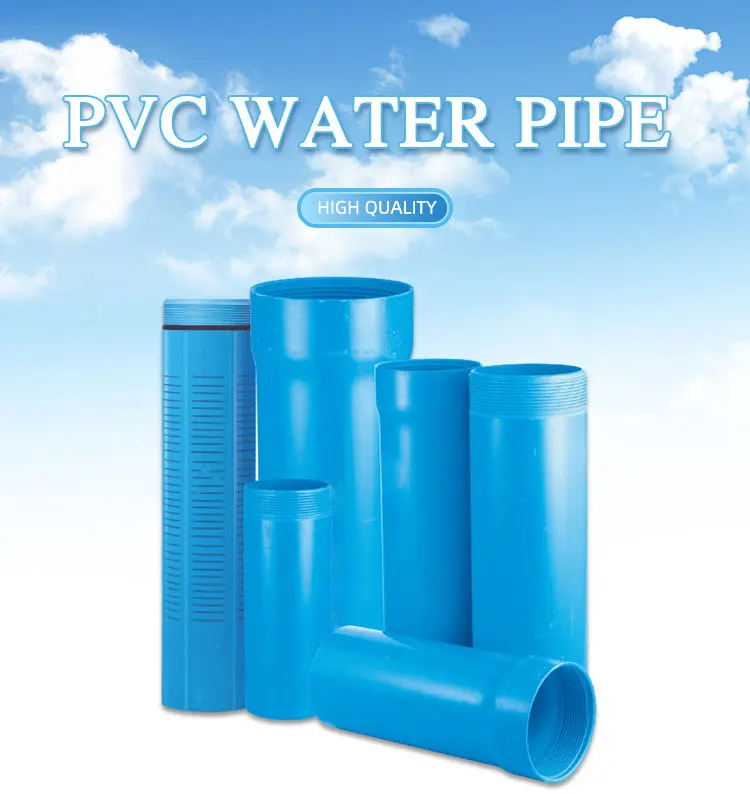 Water Well Drilling Pvc Pipe Casing And Borehole Pvc Casing Tube Screen ...