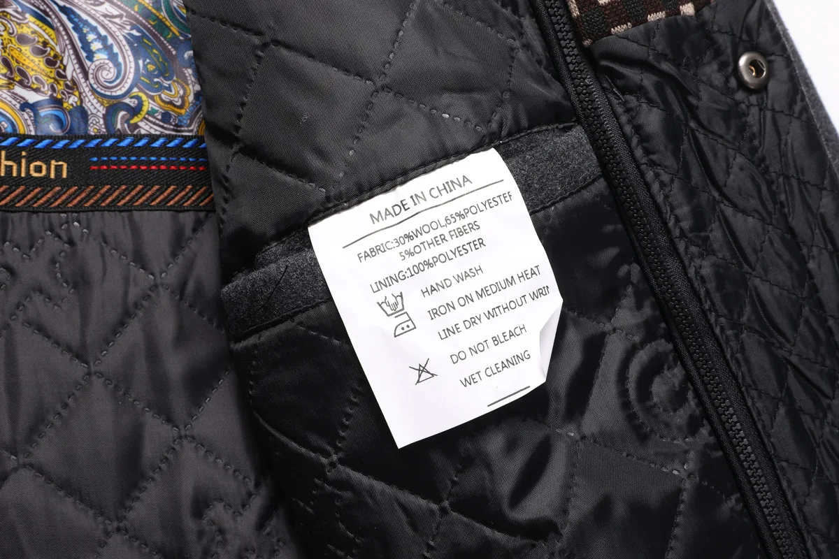 High Quality Wholesale Winter Men's Clothing Jacket Trench Coat Custom Woolen Plus Size Long Coats For Men_voghion.com