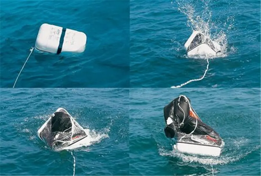 20 Persons SOLAS Approved a Pack Throw Over Board Inflatable Life Raft for Sale