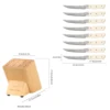 Set di coltelli da bistecca di lusso da 9 pezzi in acciaio Damasco con ceppo in legno_voghion.com
