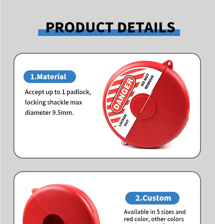 Multitudinous Safety LOTO Devices,Safety Standard Gate Valve Lockout Device,Universal Safety Gate Valve Lockout