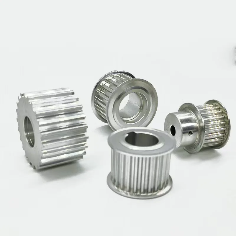 C45 Steel AT10 Timing Belt Pulley Customizable OEM Product with 25mm 30mm 50mm Belt Widths