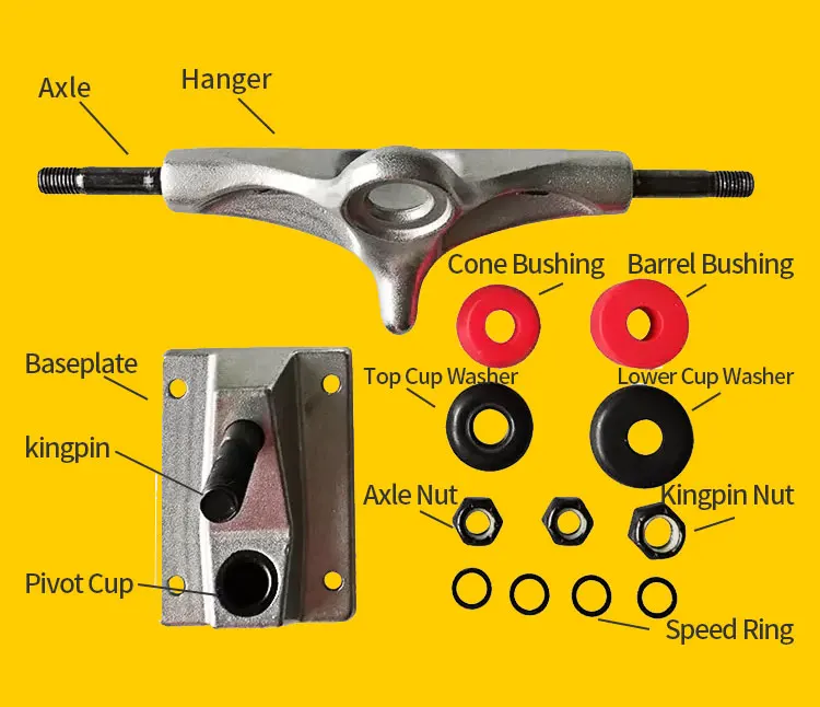 Лидер продаж тяжелая Алюминиевая тележка для скейтборда 5 0 25 высокого